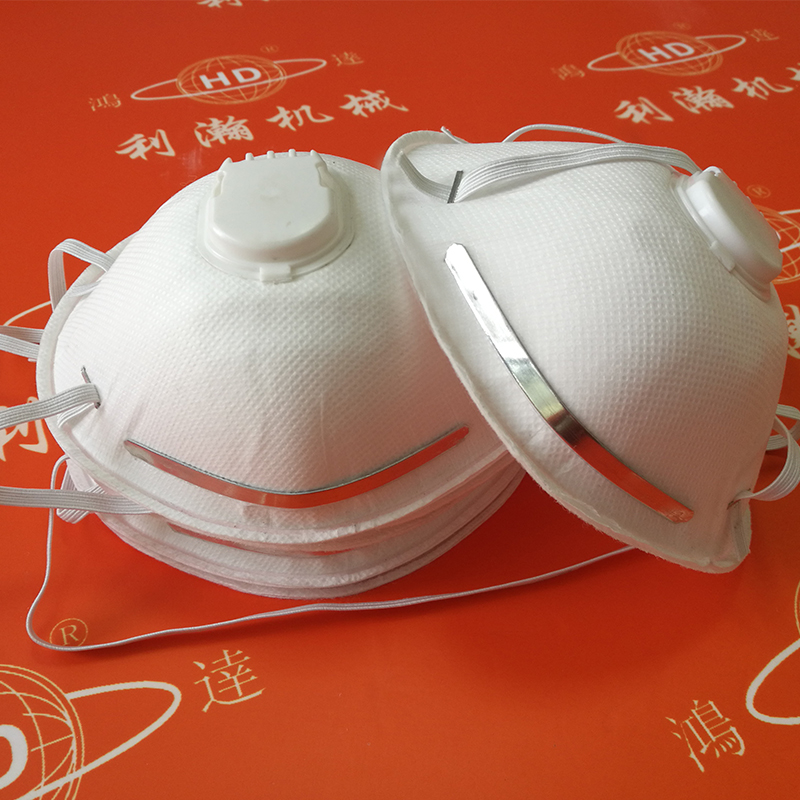 全自動杯型口罩耳帶打釘一體機HD-0663 全自動杯型口罩耳帶打釘一體機HD-0663